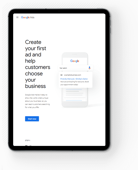 An example of effective contextual advertising setup (Google Ads) by Pnchp web studio team.